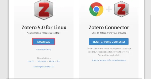 Zotero Download Page